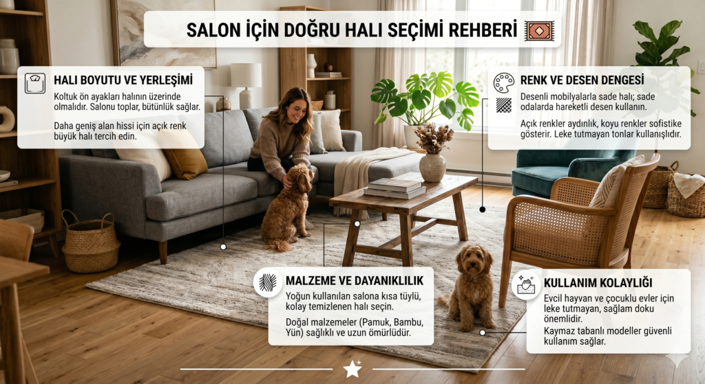Salon İçin Doğru Halı Seçimi
